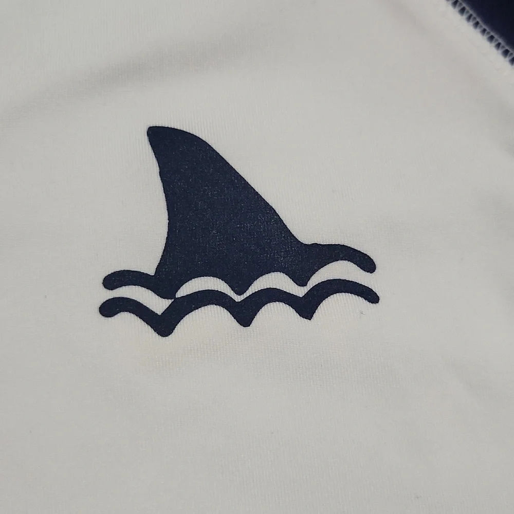 Boys Long Sleeve Shark Patrol Rash Guard Swim Shirt - Cat & Jack Size Large